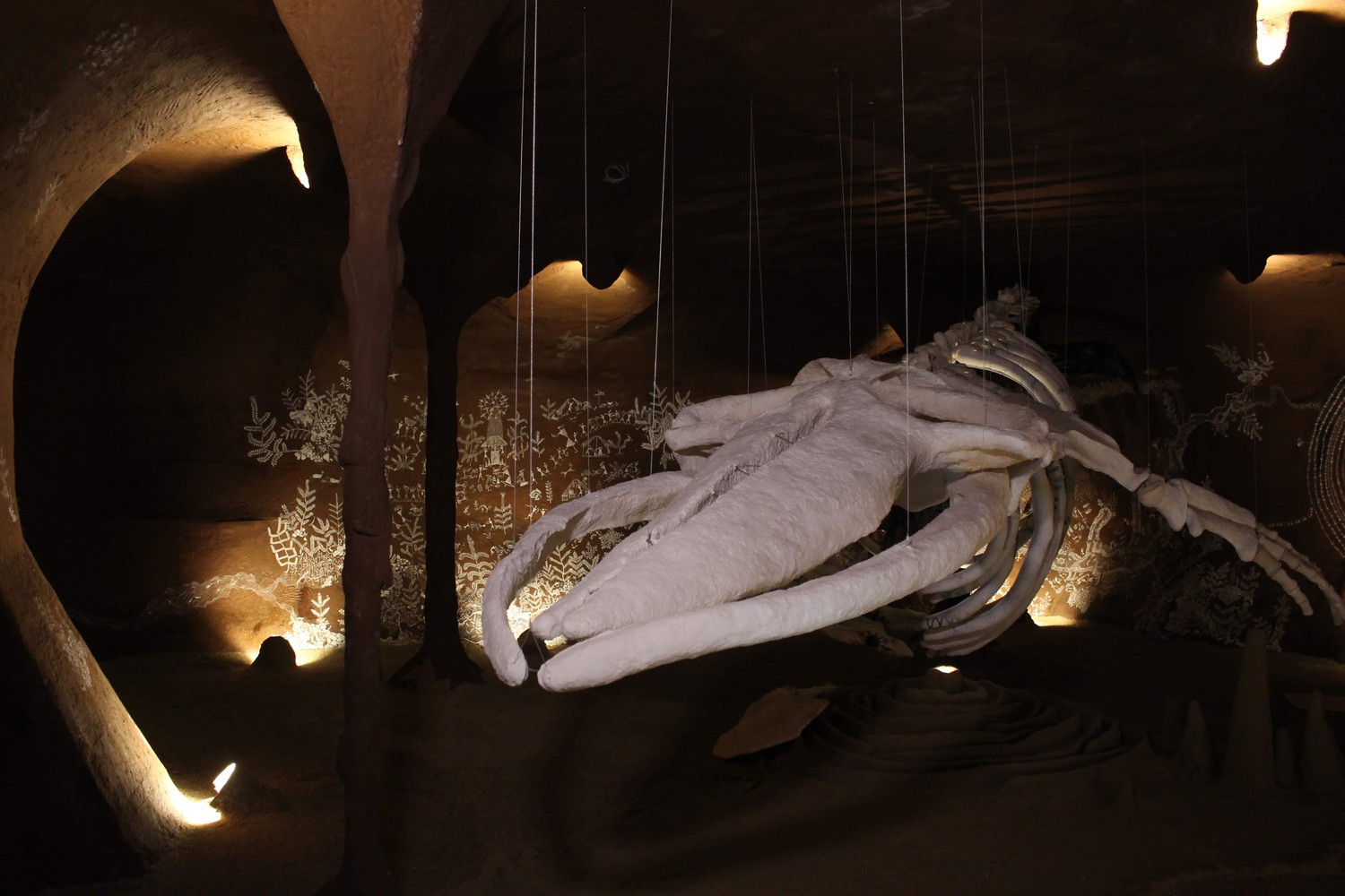 Cave Mural as Narrating the Story of Where We Came From and The Story of a Whale Being Reborn as Oxygen