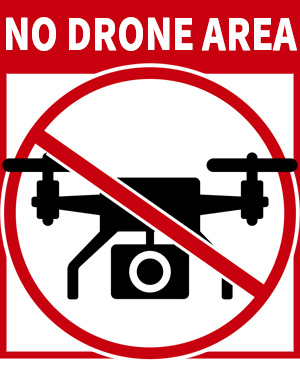 ドローン禁止